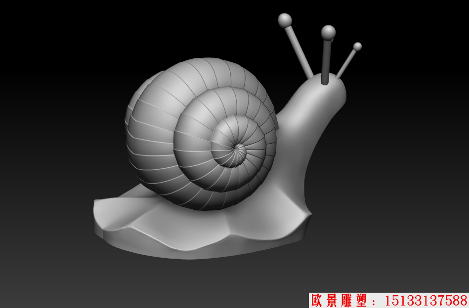 不锈钢蜗牛雕塑 草坪绿地摆件1